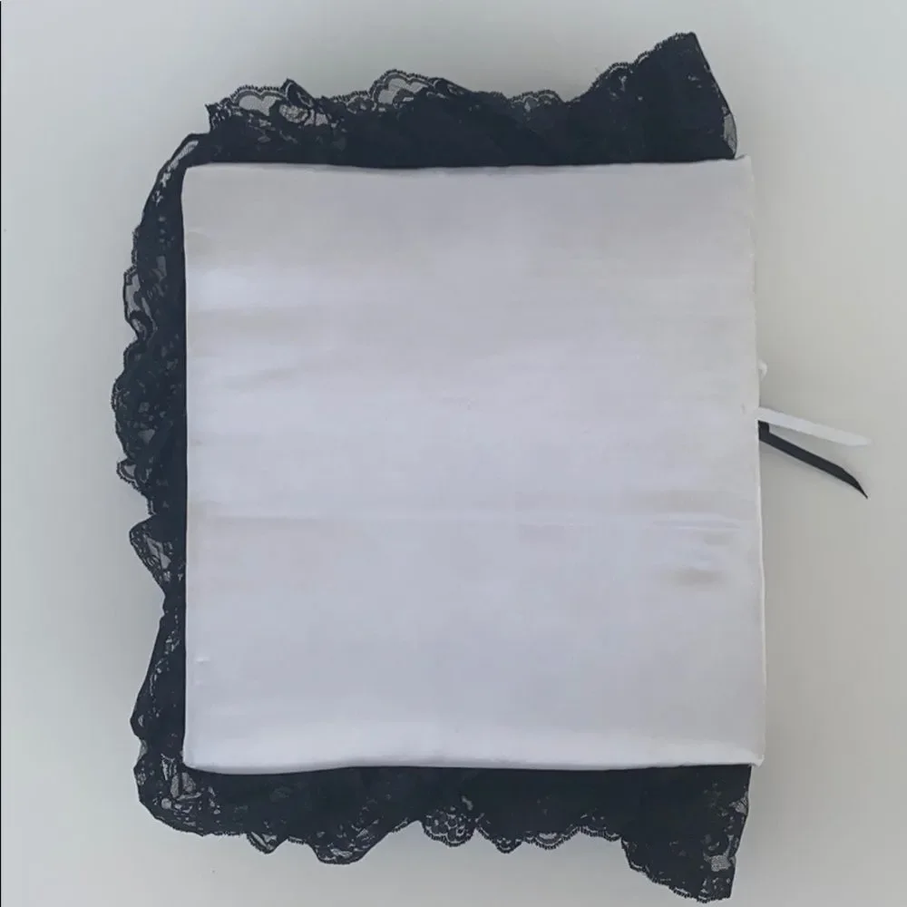Vintage Black Lace White Wedding Photo Album